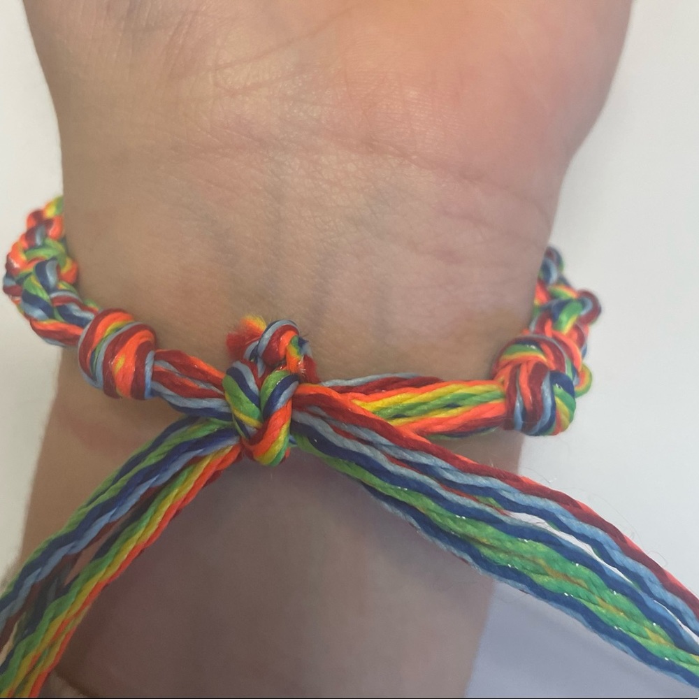 Handmade rainbow braclet - Picture 2 of 4